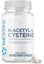 Revive MD NAC Supplement for Men & Women - N- Acetyl Cysteine Supports oddechowy, sercowo-naczyniowy & Zdrowie komórkowe - Przeciwutleniacz i wsparcie immunologiczne (120 Kapsułki, 60 Słupki)