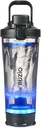 Buzio elektryczna butelka shaker protein, 24 oz butelka mikser mieszanka, USB Blender Butelki do mieszania białek shaker kubki, Przenośne duże sportowe butelki wodne wykonane z Tritan, czarny