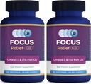 Focus Relief Plus Suchy Eye Formuła (180 ct. 60 Day Supply) Suplement Omega 3 - Suchość Eye Relief Suplement - Omega 3 Fish Oil