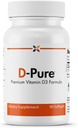 Stop Starzenie - D- Pure Formula 125 MCG - Premium Witamina D3 5000 IU z oleju szafranowego - Mięśnie, Zęby i kości Zdrowie, Heart Health, i Wsparcie immunologiczne - 90 Softgels