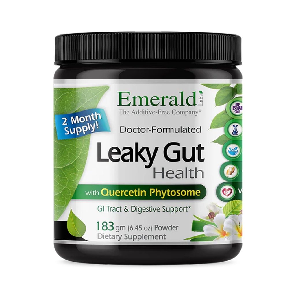 Emerald Labs Leaky Gut Health - suplement wsparcia z DGL Licorice, Aloe Vera Extract & More - Wsparcie Colon & Gut Health - 6.45 oz (Do 60- Day Supply)