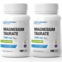 Puregen Labs Magnezu Taurate 1500mg per Serving [Wysoka potencja] Razem 360 Veggie Caps, Chelated for Superior Absorption, Non-GMO, NO gluten and Dairy Bird124; Made in USA