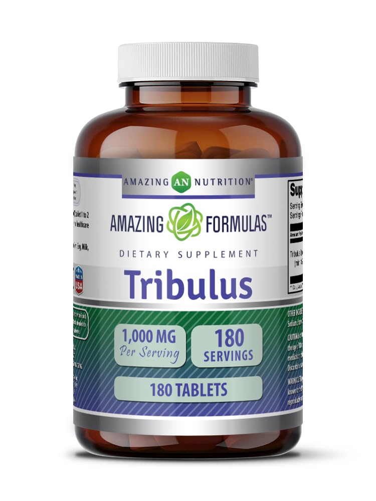 Amazing Formulas Tribulus Extract Supplement Agregat 124; 1000 Mg Per Serving Agregat 124; 180 Tablets Agregat 124; Non-GMO Agregat 124; Gluten Free Agregat 124; Made in USA