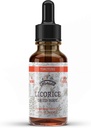 Licorice Tincture, Organic Licorice Extract (Glycyrrhiza Glabra) Suszony korzeń, Herbal Supplement, Non-GMO in Cold- Pressed Organic Vegetable Glycerin 4 oz, 670 mg