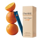 Ownnist Triple Collagen Pakiety płynne On- The- - Peptydy z hydrolizowanym Kolagen morski, Elastin, Kwas hialuronowy i Witamina dla zdrowej skóry - Pomarańczowy Flavor - 14 Indywidualne opakowania stick