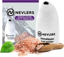 Nevlers White himalajski sól Inhaler dla płuc i nosa z 6 Oz gruboziarnisty różowy himalajski sól morska 124; Przenośny ceramiczny himalajski różowy sól Inhaler 124; Naturalne Homeopatyczne ulgi