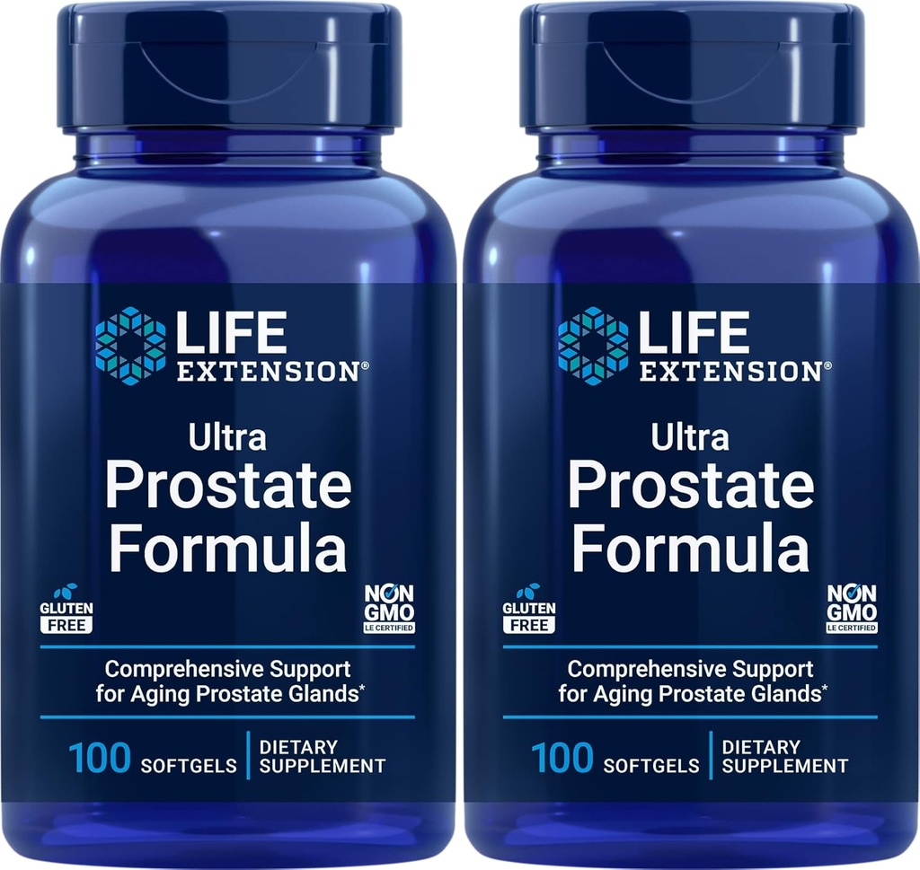 Life Extension Ultra Prostate Formuła, 100 Softgels (Pack of 2) - Naturalny suplement dla mężczyzn