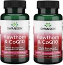 Swanson Hawthorn & Coq10 60 kapsułki Veg (2 opakowania)