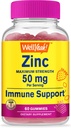 WellYeah Gummies cynku 50 mg - Wspiera zdrową funkcję immunologiczną i przeciwutleniacz Zdrowie - Naturalny aromat jagodowy - bez glutenu, bez GMO- Gummy suplement diety do żucia - 60 Gummies