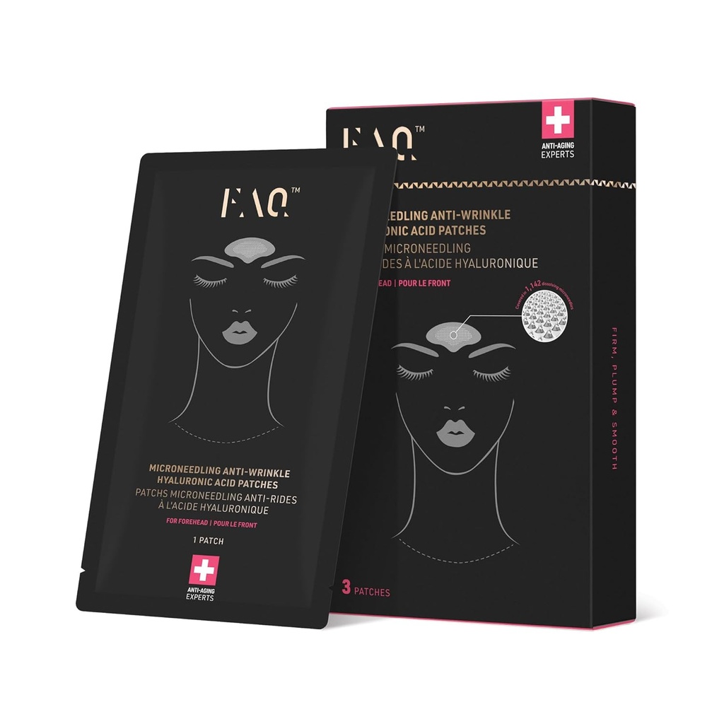 FAQ Hyaluronic Acid Patches For Forehead - Forehead Patches - Travel-friendly Skin Care - 3 szt.