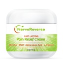 NerveReverse - Neuropatia Pain Relief Cream for feet, Hands, Legs Toes. Duży 4 OZ. JAR. Szybkie działania, Maksymalna moc krem z 4% Mentol, MSM, L- Karnityna, L- Arginina, Witamina E, Witamina B6