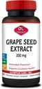 Olympian Labs Grape Seed Extract kapsułki - 200 mg - 100 Kapsułki roślinne wspierające Heart Health, Antyoksydant Protection.