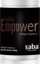 Saba Empower Smart Collagen Coffee Creamer -Napędzany hydrolizowanym Collagen, Peptydes, Masło Grass- Fed, MCT z organicznego kokokosa, Wspiera zdrową skórę, paznokci, skóry i joints. - 30 Służenia