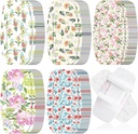 Sinmoe 100 szt. Duże bandaże 2 x 4 Inch Latex Free Big Adhesive Flower Care Flexible Fabric Bandaże do pielęgnacji i ochrony ran