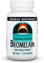 Źródło Naturals Bromelain, suplement enzymatyczny, 500mg - 120 tabletek