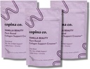 Copina Co. Vanilla Beauty Vegan Colagen Booster Creamer - Roślina oparte Colagen Support Smoothie Drink Vegan Creamy Blend 124; Vanilla Flavor 124; 3 torby - 25 Servings per Bag