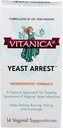 Vitanica Yeast Reserve, Homeopatic Vaginal Suppositories, dla objawów zakażenia Yeast, Relieves Burning, Swędzenie i Absolutorium, z kwasem borowym, Tea Tree Oil & Probiotyki, Wegan (Yeast Reserve, 14)