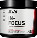 BARE ENTRITITION, BPN in- Focus Brain Support Supplement, Poprawa Focus & Energy, Alpha GPC, Lemoniada malinowa, 40 Służenie