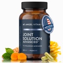 Mt. Angel Vitamin - Joint Solution Advanced, z Curcumin C3 Complex, Glukozamina, Kwas hialuronowy, Bromelain, Kolagen typu 2 & MSM, Poprawia płynność i wspomaga wspólny komfort (60 kapsułki)