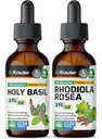 BIO KRAUTER Święty Basil nalewka 2 Fl. Oz. & Rhodiola Rosea nalewka 2 Fl. Oz.