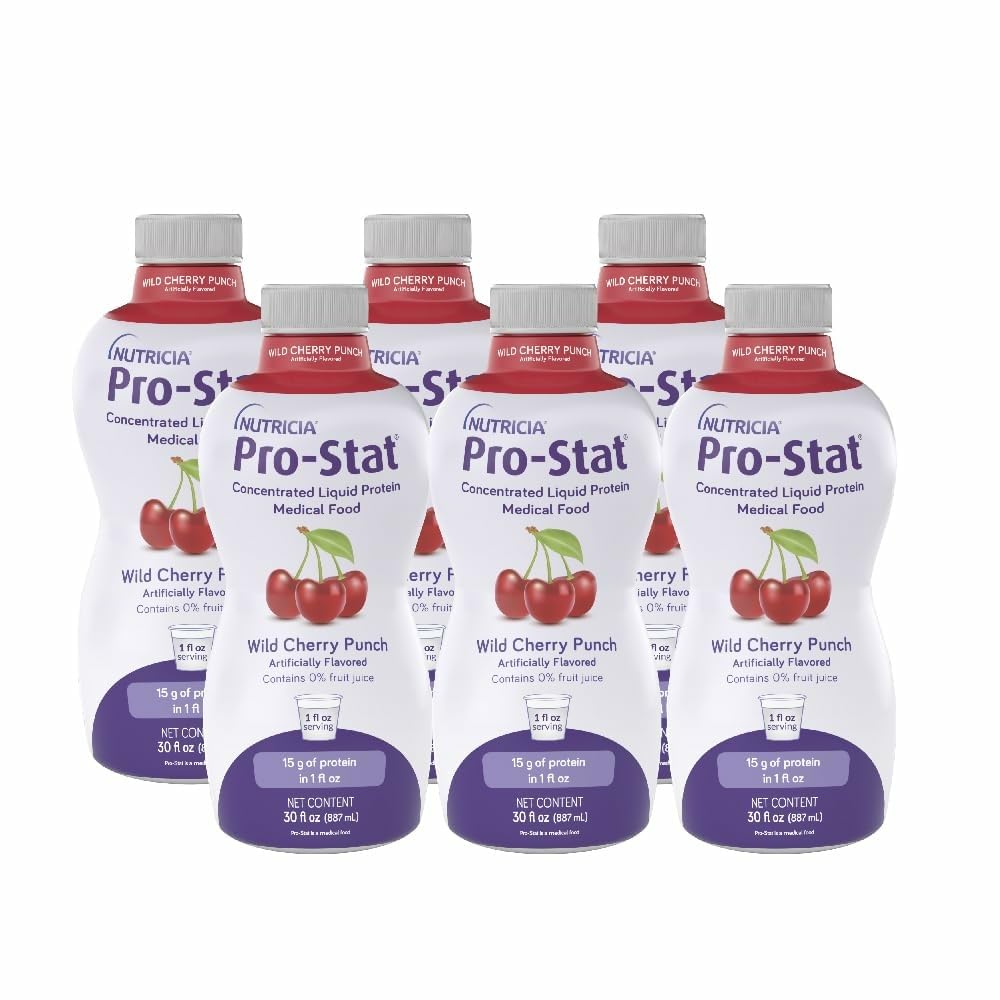 Pro- Stat skoncentrowane płynne białko Medical Food - Wild Cherry Punch, 30 Butelka Fl Oz (Przypadek 6)