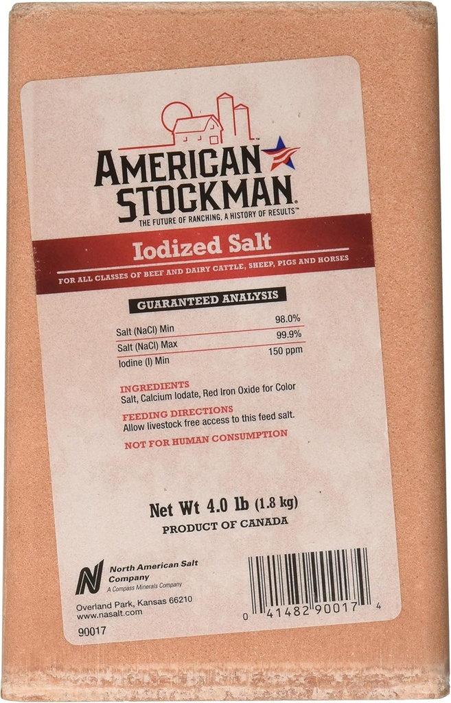 90017 4 lb Zjodowana sól Brick Pet Multivitamin