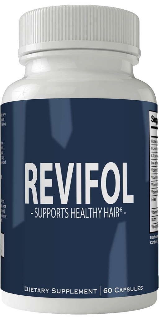 Revifol Supplement skóry włosów i paznokci - Advanced Unique Witaminy wzrostu włosów i minerałów z Biotin - Gluten Free 60 Kapsułki - Włosy Lash Skóra i paznokci Dodatkowa siła Formuła Booster wzrostu