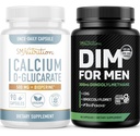 SMNutrition Men 's DIM Supplement with Calcium D- Glucarate India 124; Mężczyzna Hormon Balancing Bundle with DIM Complex for Men (60 Servings) and Vegan Gluten Free Non-GMO CDG Supplement (90 Servings)