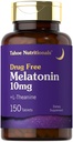 Tahoe Nutritionals Melatonin 10mg España 124; 150 Tablets España 124; z L teanine España 124; Wegetarianin, Non-GMO, Gluten