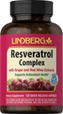Lindberg Resveratrol Supplement Supplement Supplement 124; 120 Capsules Supple124; Complex with Grape Seed and Red Wine Extract Supplement 124; Non- GMO, Gluten Free