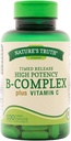Nature 's Truth B- Complex Plus Witamina C Czas wydany, 100 Hrabia (Pack of 3)