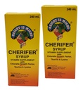 2 Cherifer Syrop Chlorella Czynnik wzrostu, Tauryna i Lyzyna 240ml Każdy