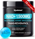 NAD + z trans- Resveratrol, czerwone wino, Quercetin & Witamina C - Wspiera Cellular Wellness & Healthy Aging- 150 Capsules - Made in USA