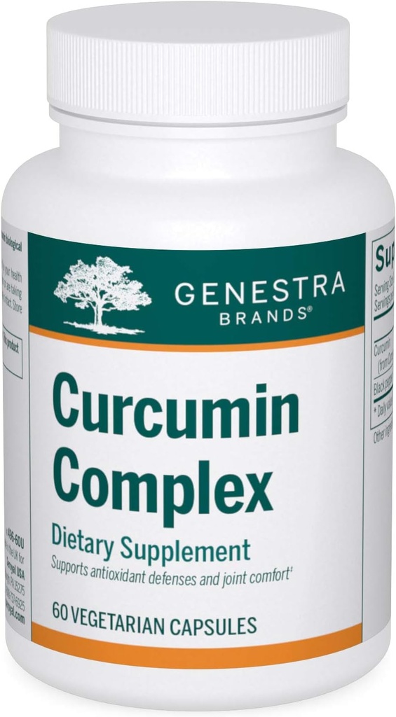 Genestra Brands Curcumin Complex Xi124; Kurkumina i Black Pepper Supplement Xi124; 60 kapsułki