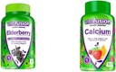 Witafuzja Elderberry Gummy Witaminy 90ct i Wapnia Gummy Witaminy 100ct dla Bone Teeth immunologicznego wsparcia