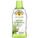 Lily Of The Desert Aloe Vera Herbal Detox Formula - Aloe Vera Juice with Milk Tistle, Slippery Elm, Burdock Root, Dandelion Root i Echinacea for Gut Health, Liver Support, and Wellness, 32 Oz