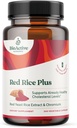 BiOCZYNNE NUTRIONY Red Rice Plus dodatek - 240 Kapsułki wegetatywne - Proprietary Mieszanka Turmeric, Black Pepper, Cayenne Pepper, Ginger Root i Rosemary - Cholesterol Wsparcie