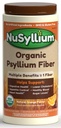 NuSyllium Pyllium Husk Powder, USDA Organic, 30.5 Oz, Dietetyczny Fiber Suplement z brązowym cukrem, Pomaga Digestive Health * Natural Orange, 72 Służenie