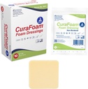 Dynarex 3011 CuraFoam Dressing, Non-Borded, Steryl, Zapewnia kushioned i wilgotnej opieki nad ranami, 2 "x 2", Opakowanie 10