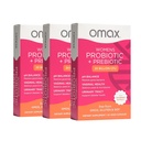 Omax3 Womens Probiotic + Prebiotic, Żurawinowy i Chicory Root, 20 Billion CFU, 6 Klinicznie Pened Strains, pH pochwy, UTI, Bloating, (Packaging May Vary)