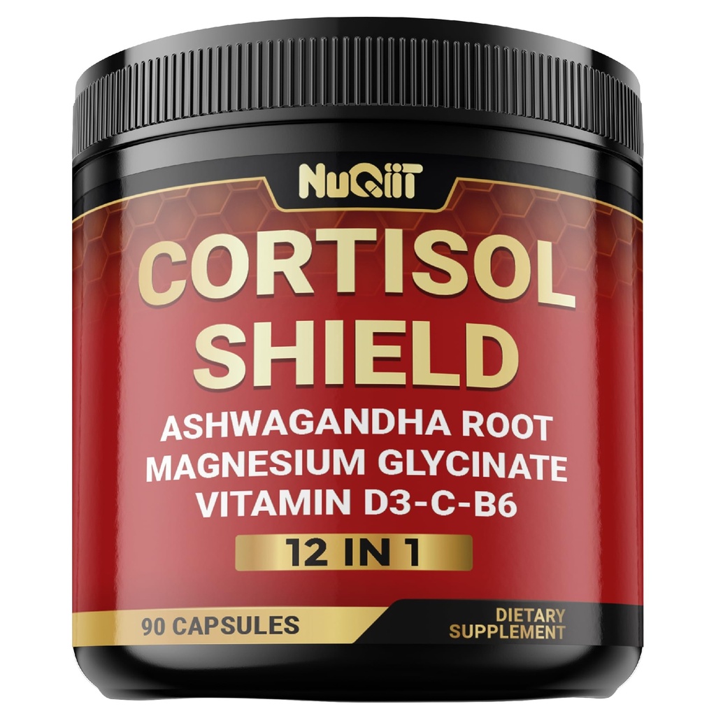12in1 Tarcza Cortisol - Ashwagandha i Magnez & 10 Więcej - 90 Kapsułek