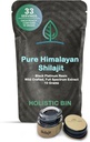 Holistic Bin Shilajit Resin - Himalayan Fulvic & Trace - Black Platinum Resin - Ekstrakt Shilajit - Mix Into Liquids - Podawanie łyżki Zawarte - 10g