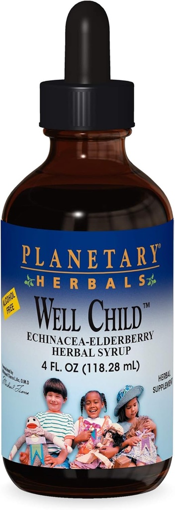Planetarne zioła Echinacea- Syrop z jagody, 4 fl oz (128,28 ml)