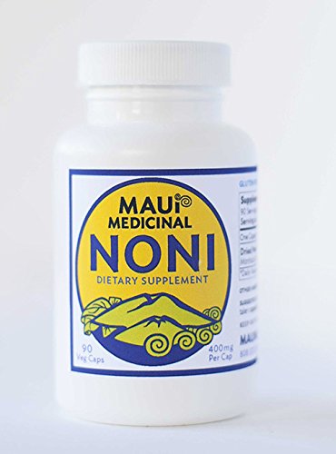 Kona Noni 90 Vcaps 400mg per Capsule Organic Whole Fruit