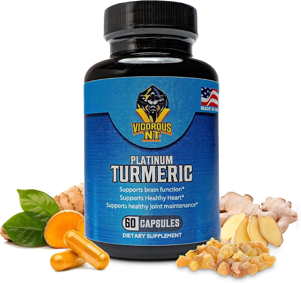 Boski NT Platinum Turmeric Supplement - 95% Kurkuminoidy - 60 kapsułek