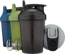 Hydra Puchar ProFlow Shaker Butelki Biżuteria 124; Protein Shaker Cups z Whisk Ball, Leak- Proof Lid, Ukryte Carry Handle 124; BPA- Free Gym Mixer dla proszku proteinowego, Mieszanie suplementów (4 opakowania z regularną whisky)