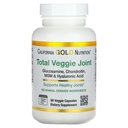 California Gold Nutrition Wegetariańska Glukozamina, Chondroitin, Kwas hialuronowy, MSM, Total Veggie Joint & Bone Support Formuła, Nie GMO, No Soy, Gluten Free, 90 Veggie kapsułki