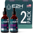 E2H Acid Acid Supplement - Tart Cherry and Devil 's Claw - Wspiera zdrowie kwasu moczowego i czynności nerek Non-GMO - Vegan - (2 butelki)