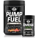 PMD Sports PMD Sports Ultra Pompa Insanity Paliwowe - Wstępne ćwiczenia - Miami Sunrise (30 Służenia) & PMD Sports Omega Cuts Elite Termogeniczne spalanie tłuszczu (90 Softgels)