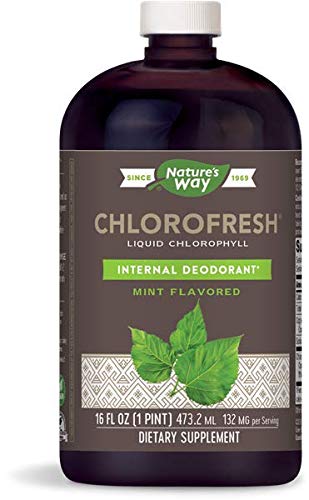 Chlorofresh naturalny Chlorofil ciecz Dezodorant wewnętrzny 16 Ounces fluid, aromat miętowy, Opakowanie po 2